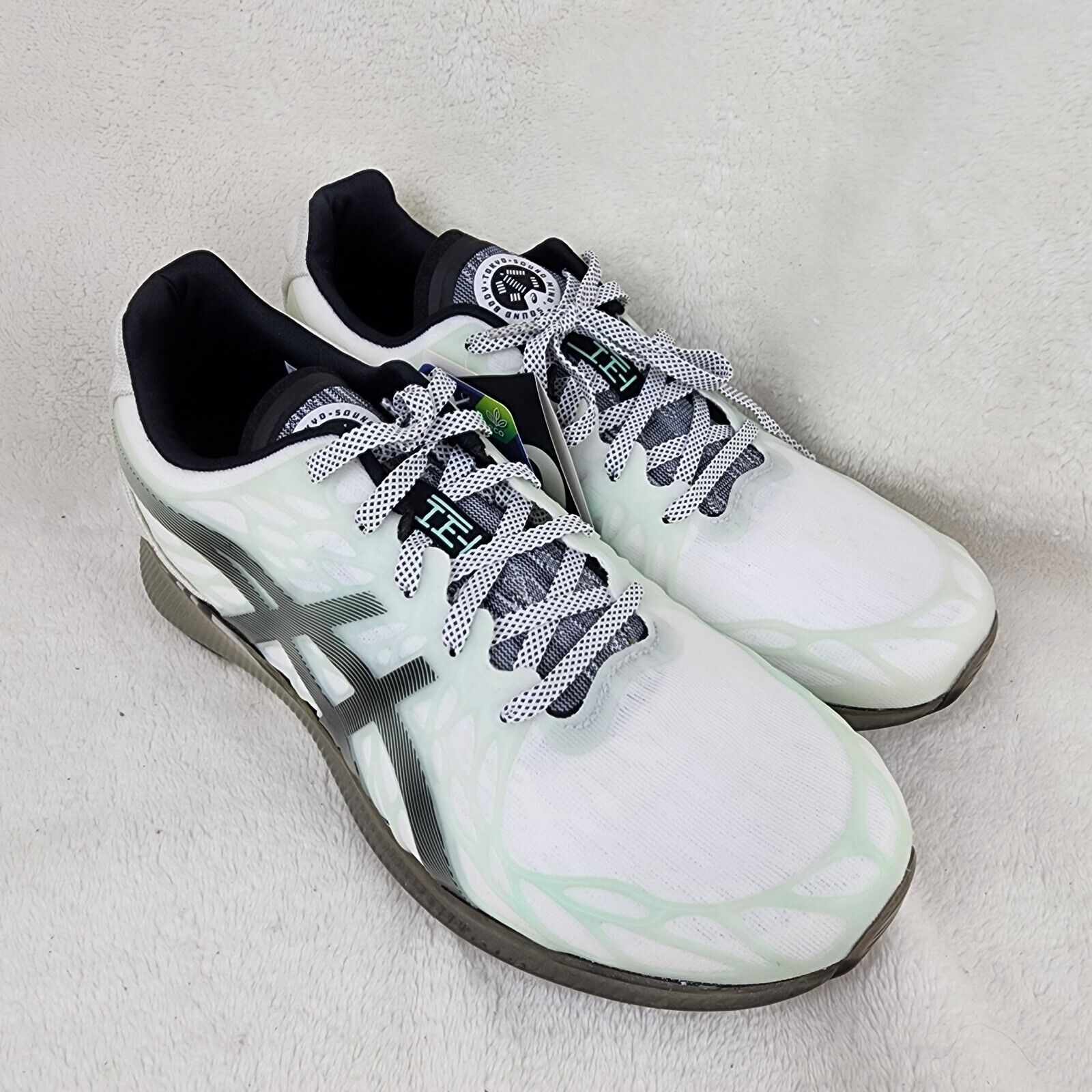 Asics Women's Gel-Quantum Infinity 2 White Black Shoes Size 9 1022a294 Ortholite